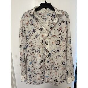 Bullock & Jones Button Down Abstract Shirt Size L